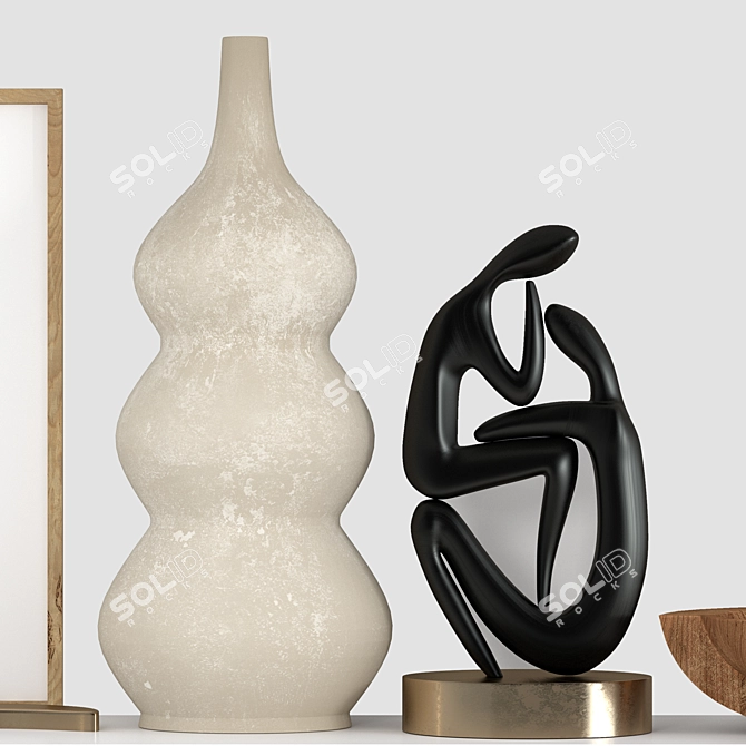 Artistic Decorative Set 3D model image 2