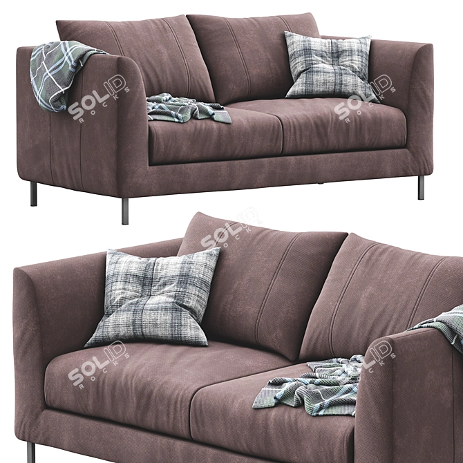 Modern Loft Sofa: Stylish and Comfortable 3D model image 1