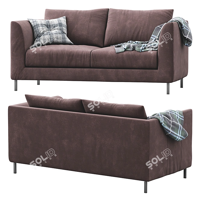 Modern Loft Sofa: Stylish and Comfortable 3D model image 3