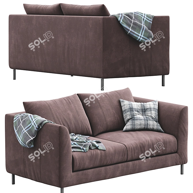 Modern Loft Sofa: Stylish and Comfortable 3D model image 6