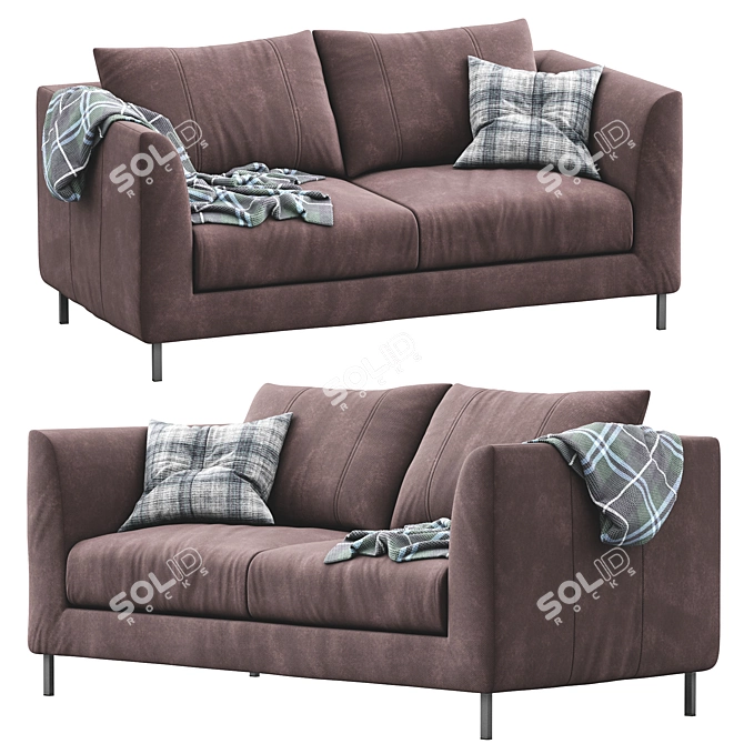 Modern Loft Sofa: Stylish and Comfortable 3D model image 7