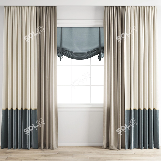 Poly Curtain 3D Models 3D model image 1