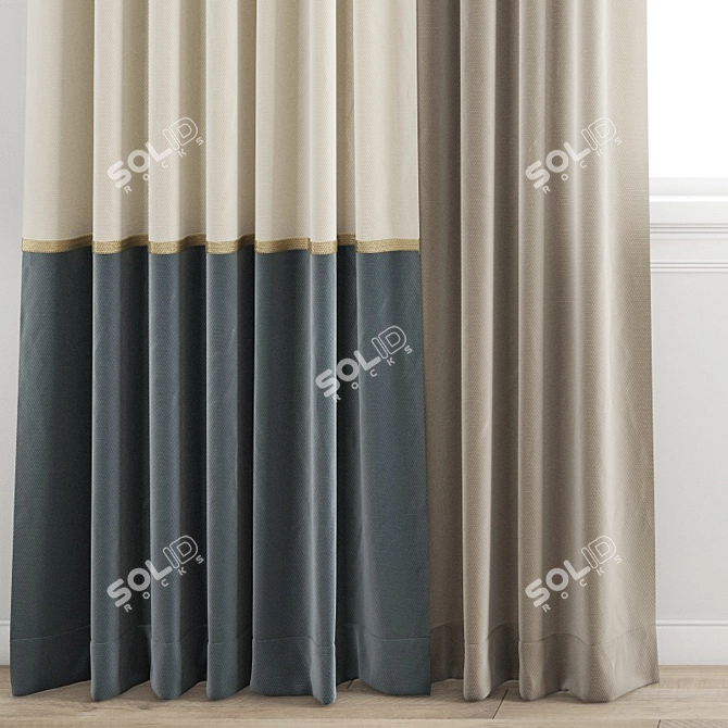 Poly Curtain 3D Models 3D model image 2