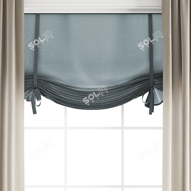 Poly Curtain 3D Models 3D model image 4