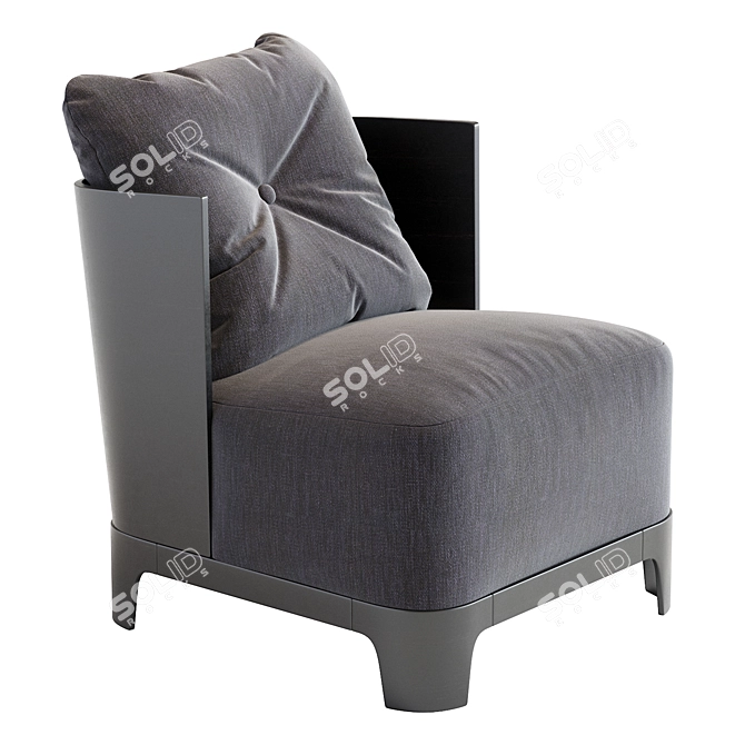 Keaton Meridiani: Italian Designed Armchair with Timeless Elegance 3D model image 5