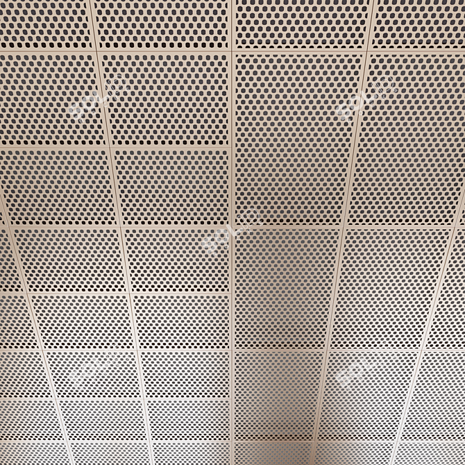 Perforated Metal Panels 3D model image 1