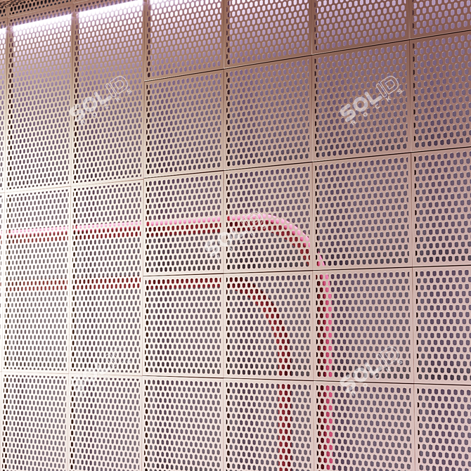 Perforated Metal Panels 3D model image 3