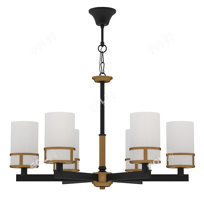 Elegant Pendant Chandelier: Lightstar Cero 3D model image 4