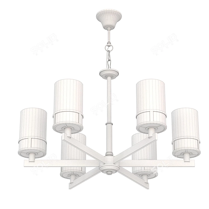 Elegant Pendant Chandelier: Lightstar Cero 3D model image 6