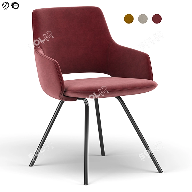 Sleek Jima Chair: Modern Design 3D model image 2