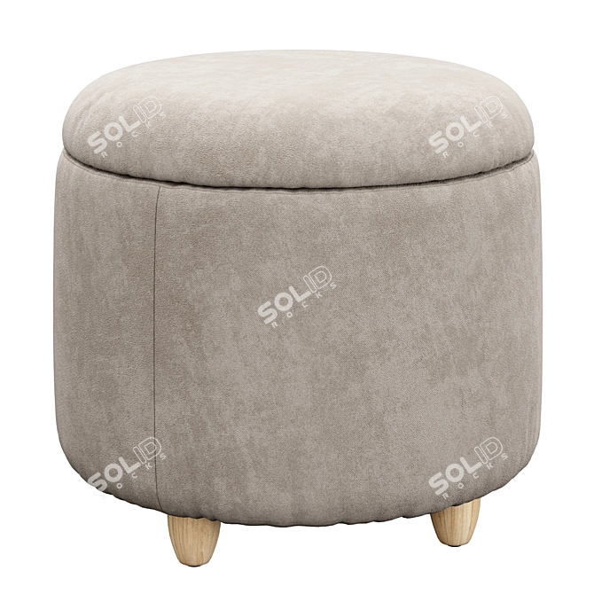 Louise Ottoman Set: Stylish Storage Solution 3D model image 3