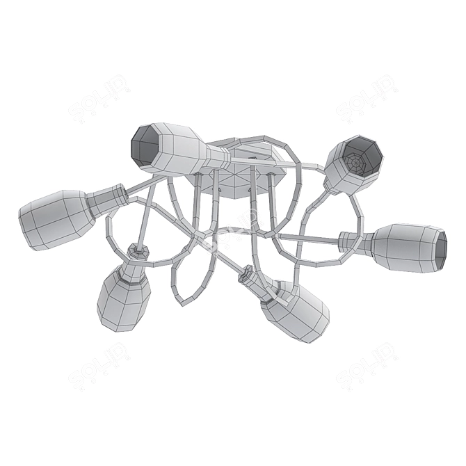 Arte Lamp A4591PL Ceiling Chandelier 3D model image 2