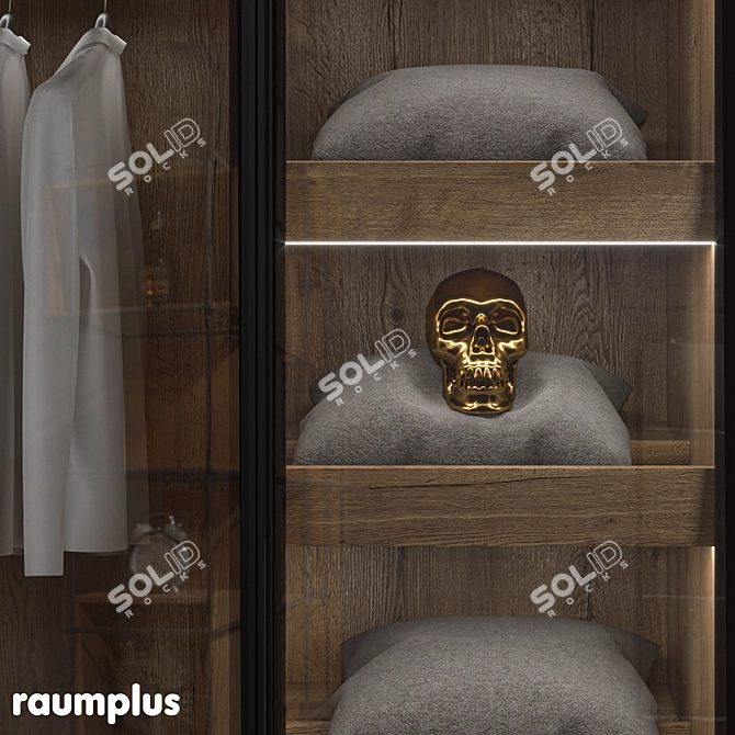 Versatile Hinged Cabinet with RPE Sistema Raumplus 3D model image 12