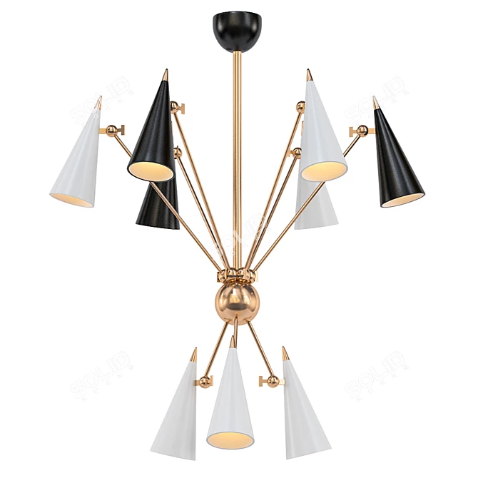 Radiant Moxie Chandelier | Bask in the Brilliance 3D model image 1