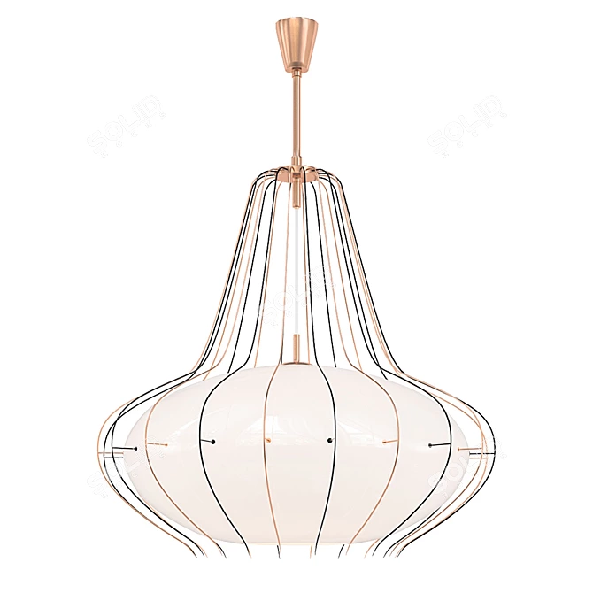 Elegant Angelo Lelii Lamp 3D model image 1