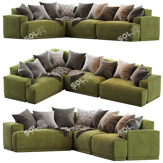 Modular Connect Sofa | Contemporary Design 3D model image 3