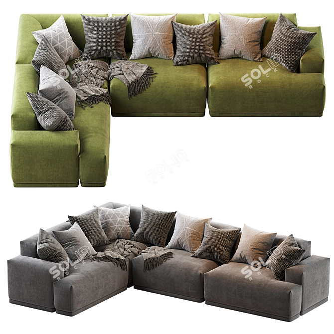 Modular Connect Sofa | Contemporary Design 3D model image 4