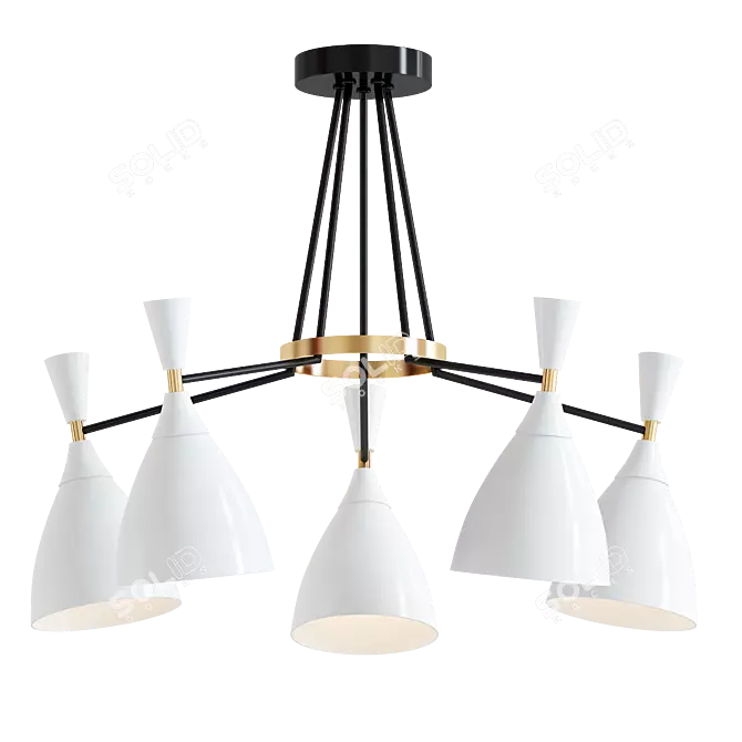 Lumion Oliver LED Ceiling Light 3D model image 1