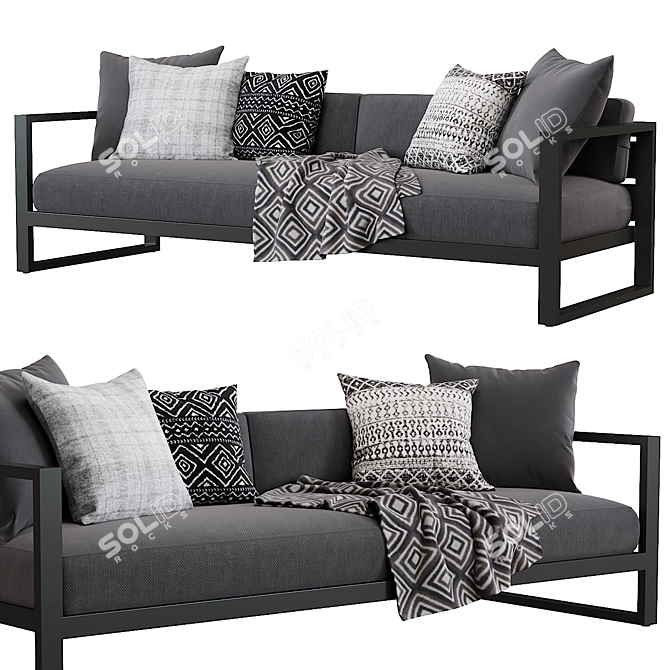  RH Outdoor Aegean Sofa 3D model image 1