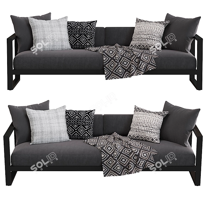  RH Outdoor Aegean Sofa 3D model image 2