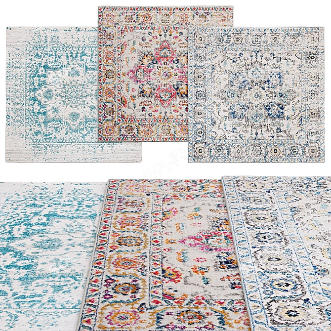 Square Rugs | Variety of Sizes 3D model image 1