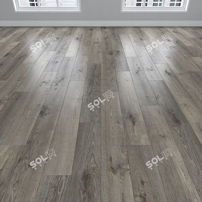 Oak Parquet: Herringbone, Linear, Chevron 3D model image 2