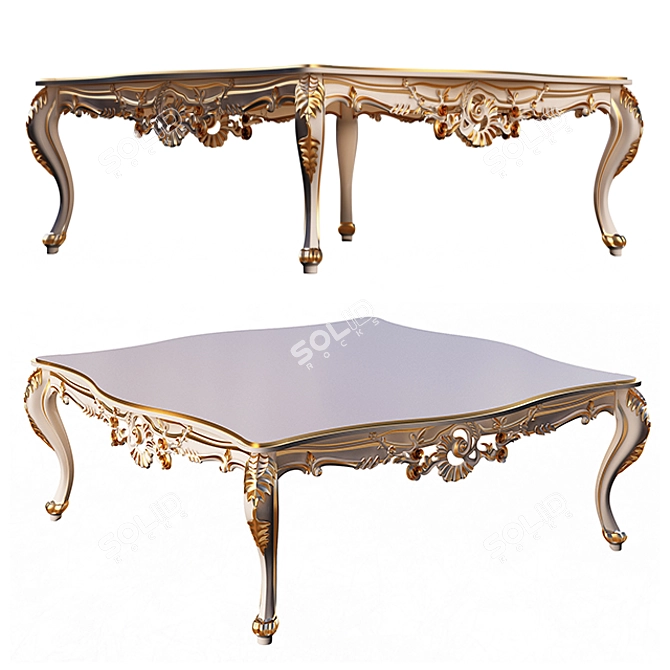 Elegant Tea Table: Classic Design 3D model image 1