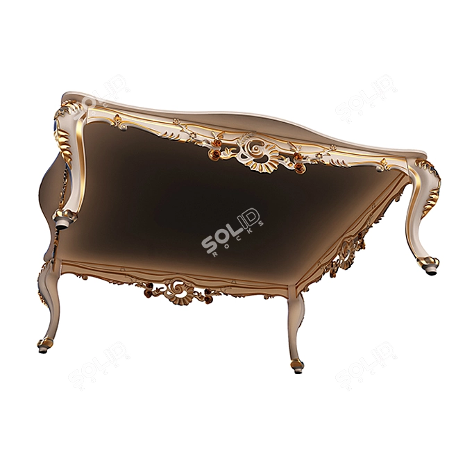 Elegant Tea Table: Classic Design 3D model image 2