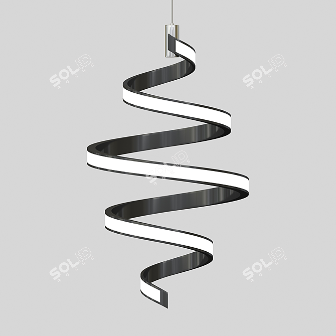 Coil Design LED Pendant 3D model image 1