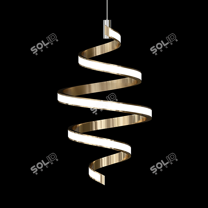 Coil Design LED Pendant 3D model image 3