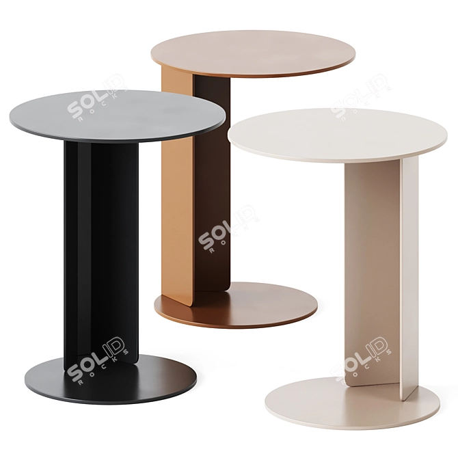 Sleek and Stylish Side Table 3D model image 1