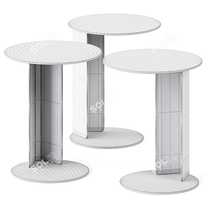 Sleek and Stylish Side Table 3D model image 2