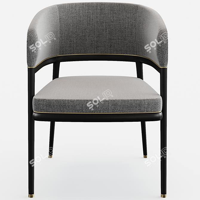 Elegant Mark Aster Dining Chair 3D model image 2