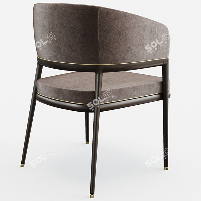 Elegant Mark Aster Dining Chair 3D model image 4