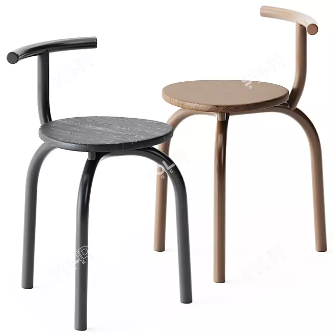 Sleek Modern Ogle Chair 3D model image 1