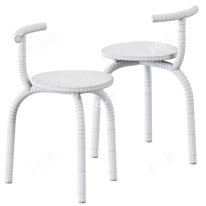 Sleek Modern Ogle Chair 3D model image 3