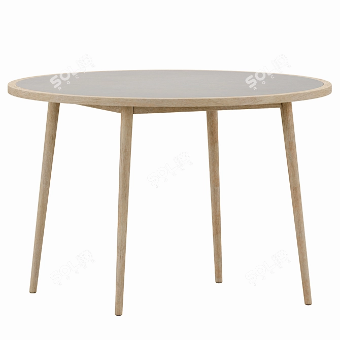 Nina Rustic Round Table 3D model image 5