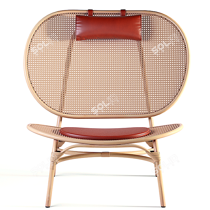 Versatile Bamboo Nomad Chair 3D model image 2