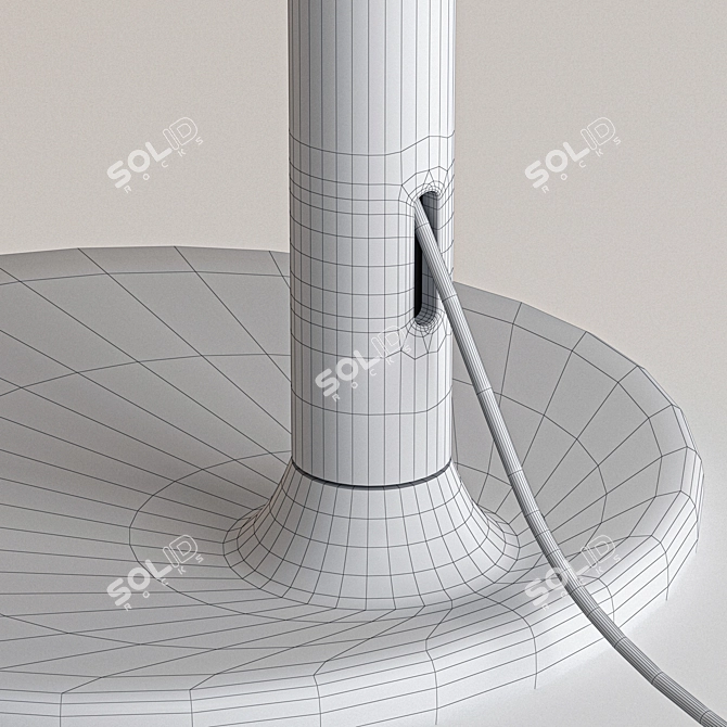 Sleek Polygon Lampshade 3D model image 5