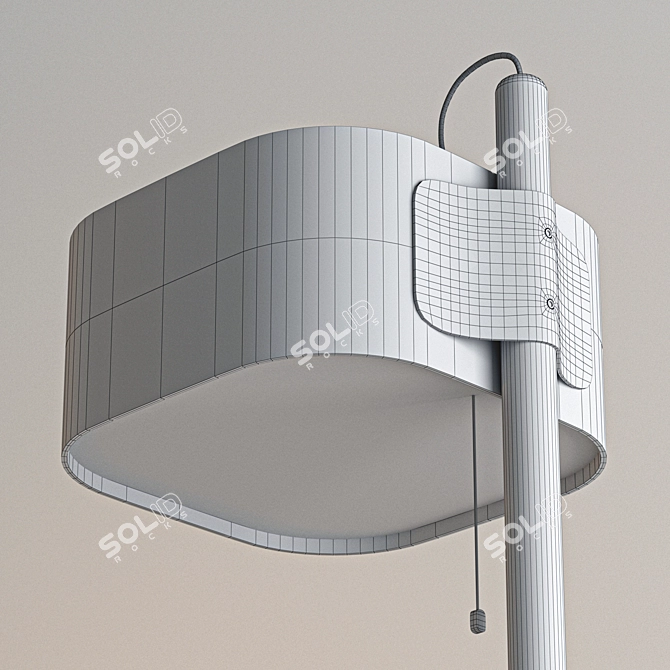 Sleek Polygon Lampshade 3D model image 10