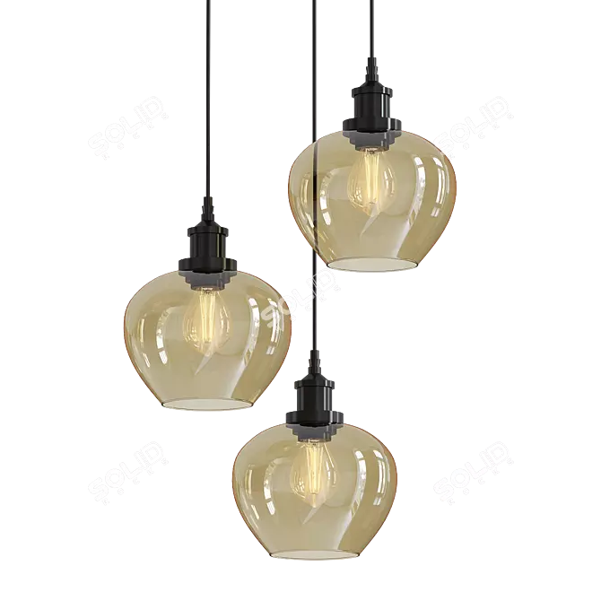 Elegant Viokef Jonas Chandelier 3D model image 1