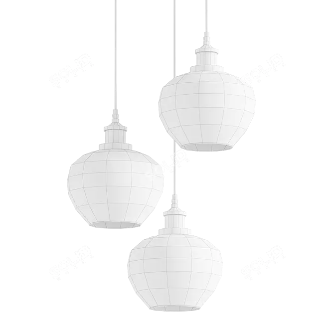 Elegant Viokef Jonas Chandelier 3D model image 2