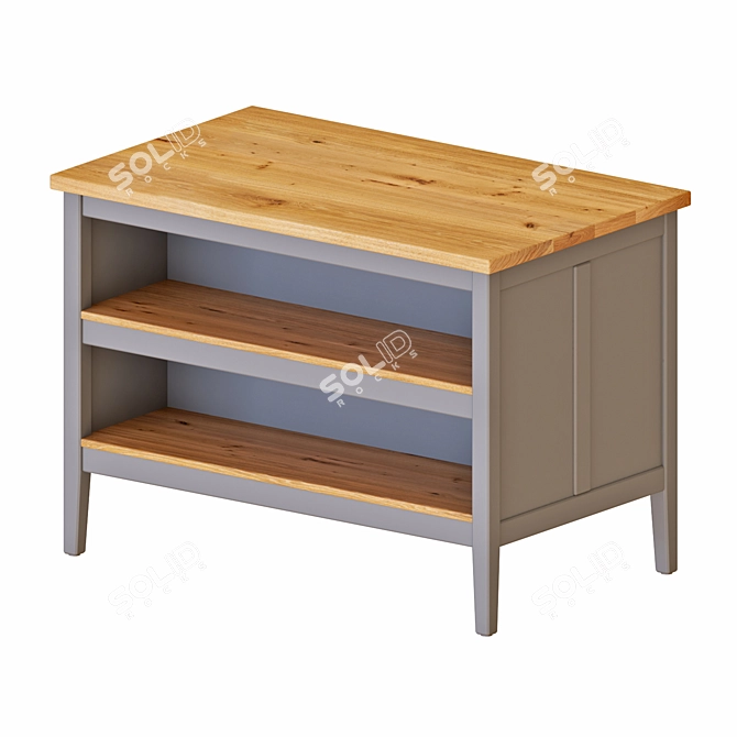 Versatile IKEA TORNVIKEN Kitchen Island 3D model image 2