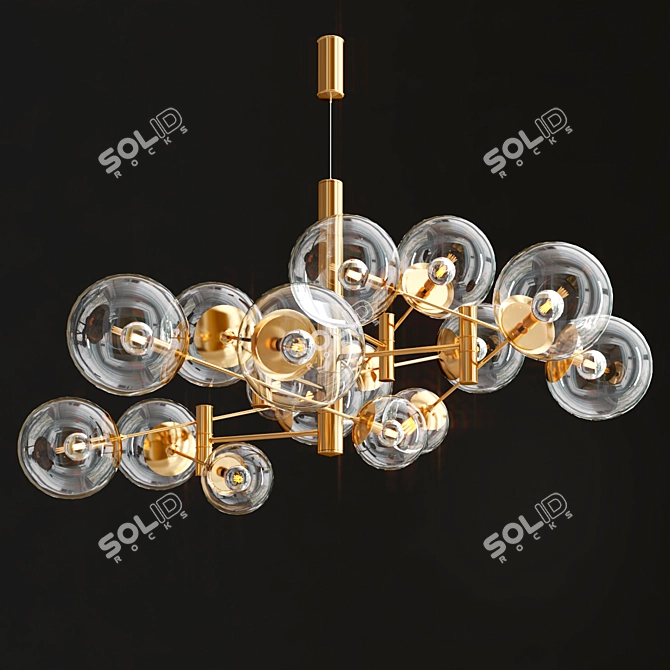 Global 150: Modern Pendant Light 3D model image 1