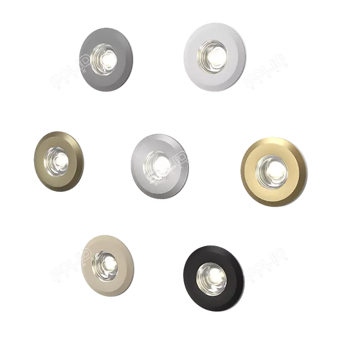 Round LED Recessed Stair Luminaire - Integrator IT-723 3D model image 2