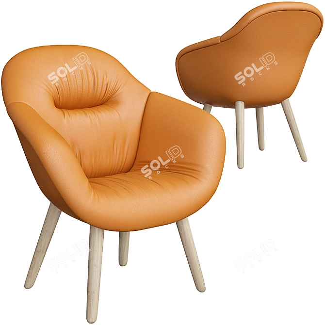 Hay Aal Soft Armchair: Modern & Comfortable 3D model image 2