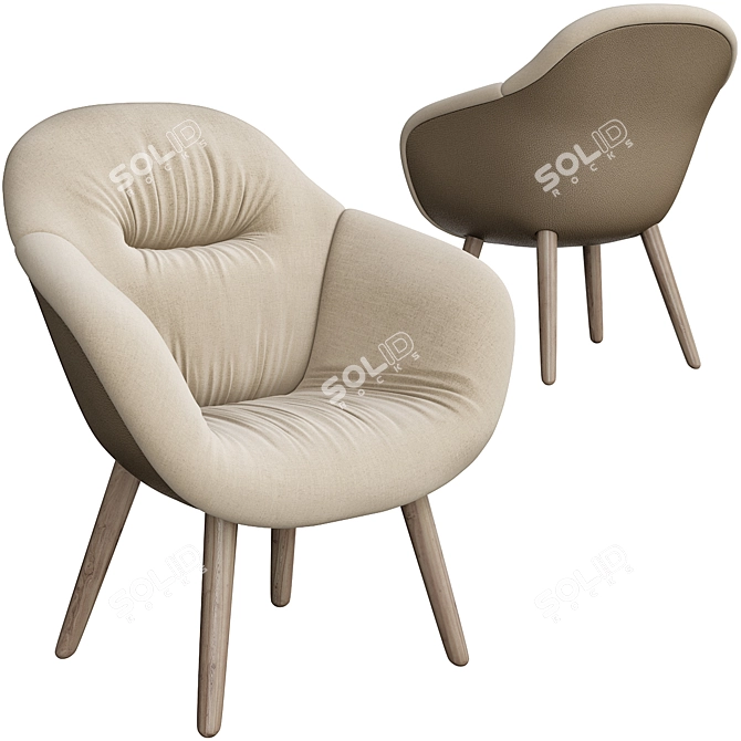 Hay Aal Soft Armchair: Modern & Comfortable 3D model image 3