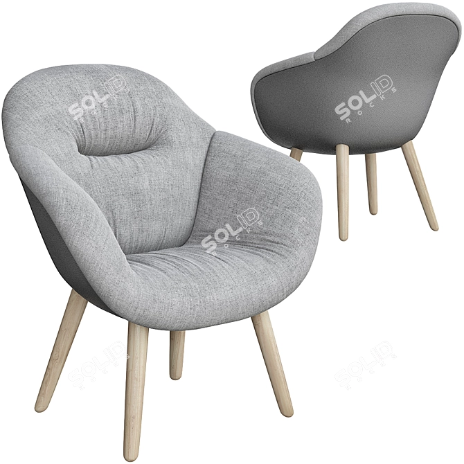 Hay Aal Soft Armchair: Modern & Comfortable 3D model image 4