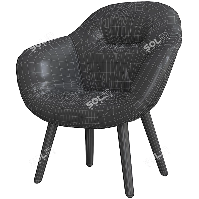 Hay Aal Soft Armchair: Modern & Comfortable 3D model image 6