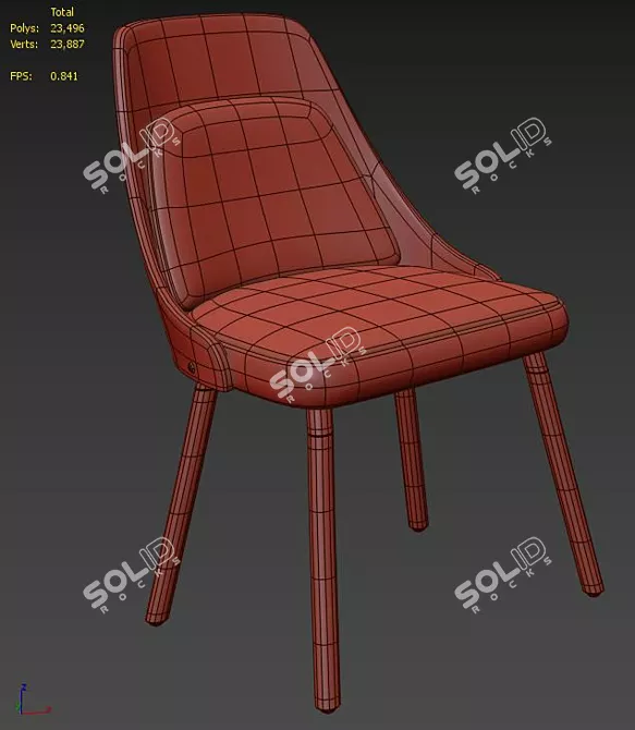 Modern Anabelle Chair: Sleek and Stylish 3D model image 5